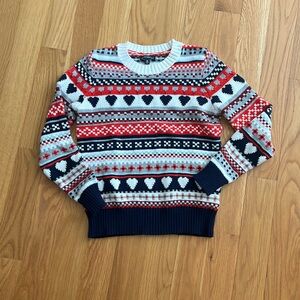 J crew factory heart sweater